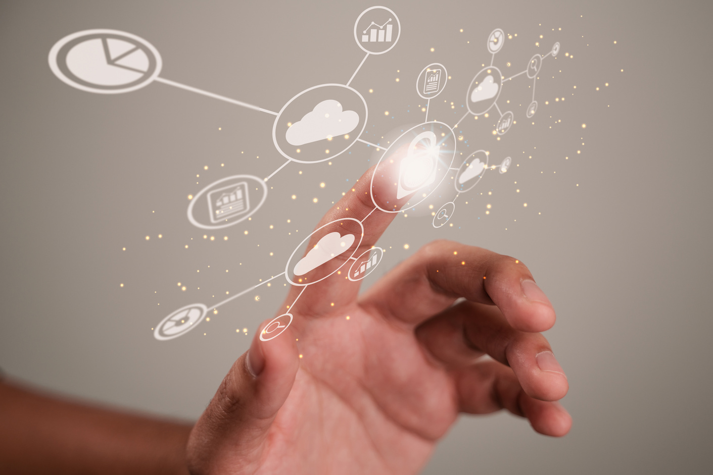 Digital transformation change management. Security technology bigdata and business process strategy, cloud computing management, smart city and internet of things